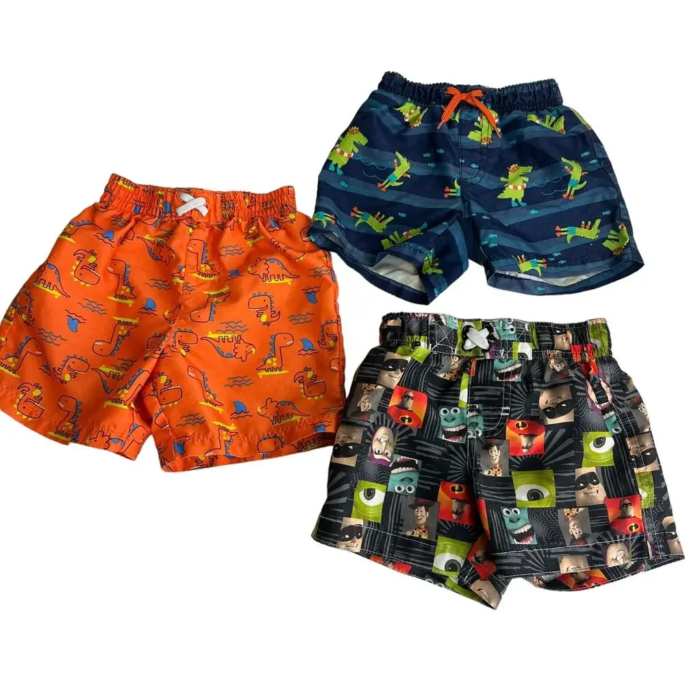 toddler swim trunks 12 - 18 months lot of 3